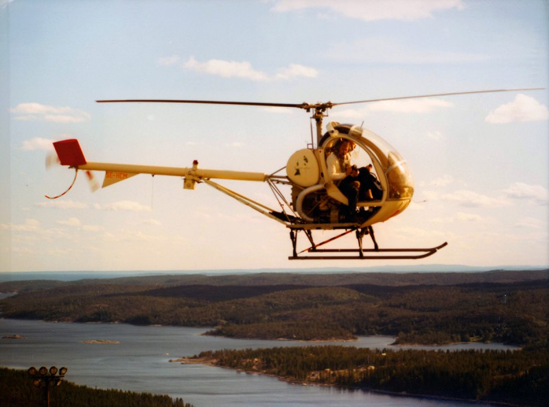 SE-HCM omkring år 1977. Foto ur Flygrevyns donerade samling.