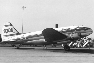 Transairs Curtiss C-46, SE-CFD, 1960-1962