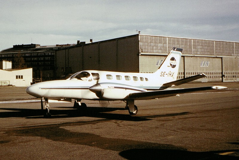 SE-IHX på Bromma 1983-03-06. Foto: Nils-Olof Andersson