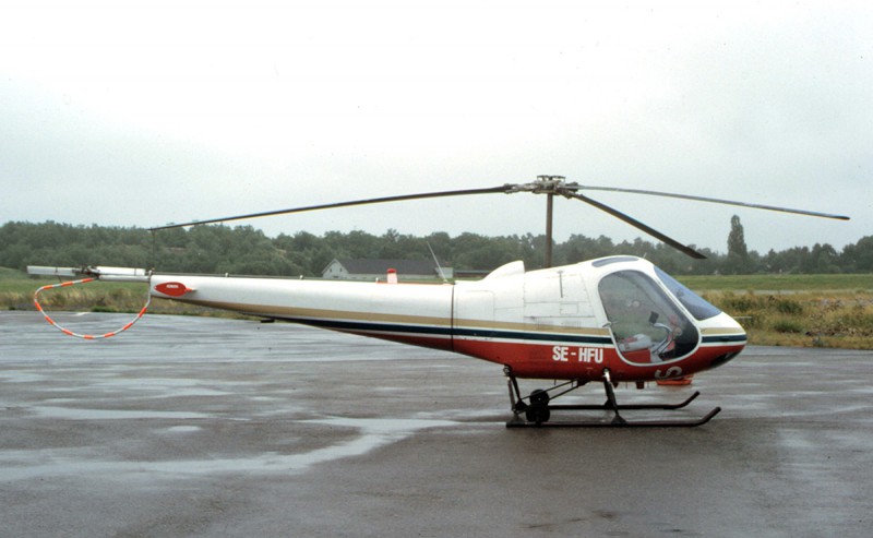 SE-HFU på Bromma 1986-07-13. Foto ur Nils-Arne Nilssons donerade samling.