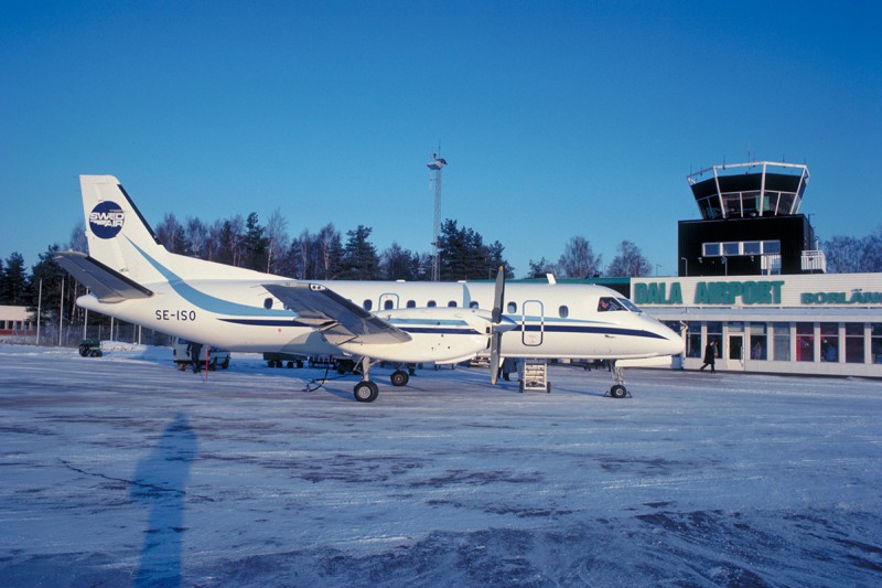 SE-ISO på Dala Airport, Borlänge. Datum ej känt. Foto ur Freddy Stenboms donerade samling.