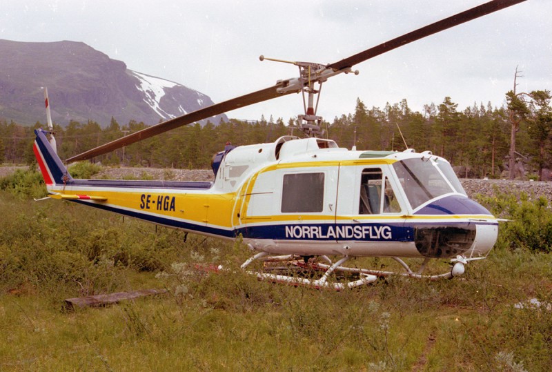 SE-HGA i Gällivare augusti 1981. Foto Rune Malmberg via Göran Wallert.