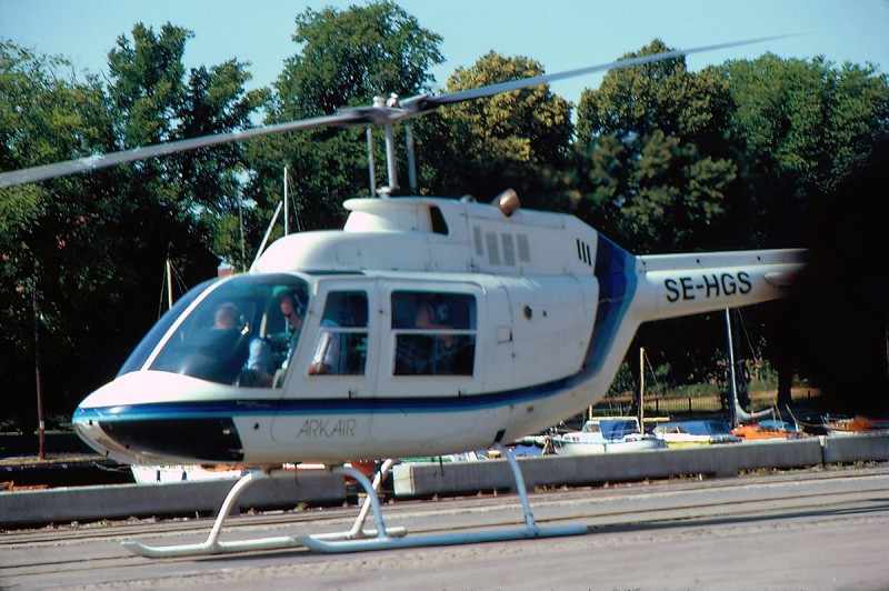 SE-HGS vid Halmstads hamn sommaren 1982. Foto: Kurt Wachter