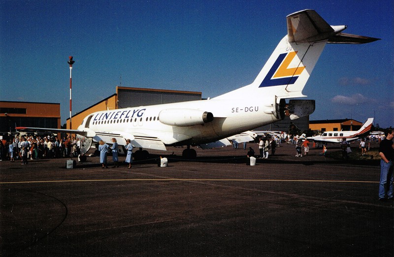 SE-DGU vid flygdag på Säve 1988-09-03. Foto: Nils-Olof Andersson