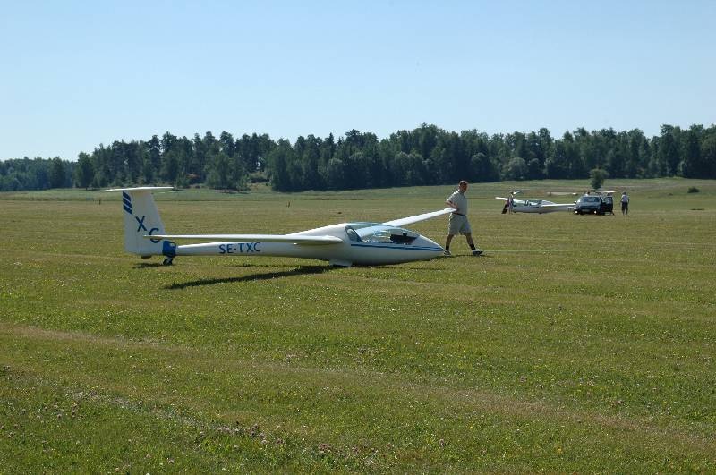 SE-TXC under DM i segelflyg 2005 på Vängsö. Foto Sven Blomberg