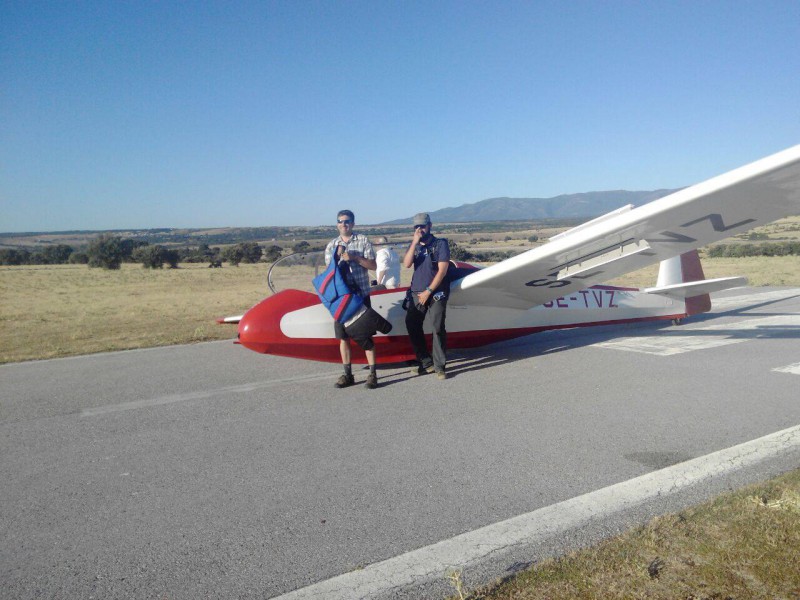 SE-TVZ i Toledo före omregistreringen till spansk register. Foto Real Aeroclub de Toledo