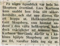 Tidningsnotis Svenska Dagbladet den 3 juli 1967