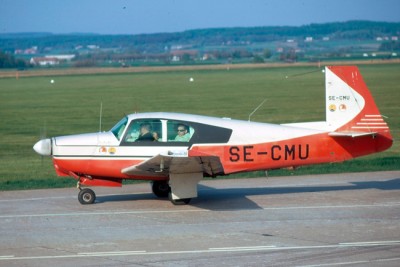 SE-CMU vid flygdag på F 10 den 14 maj 1972. Foto ur Freddy Stenboms samling.