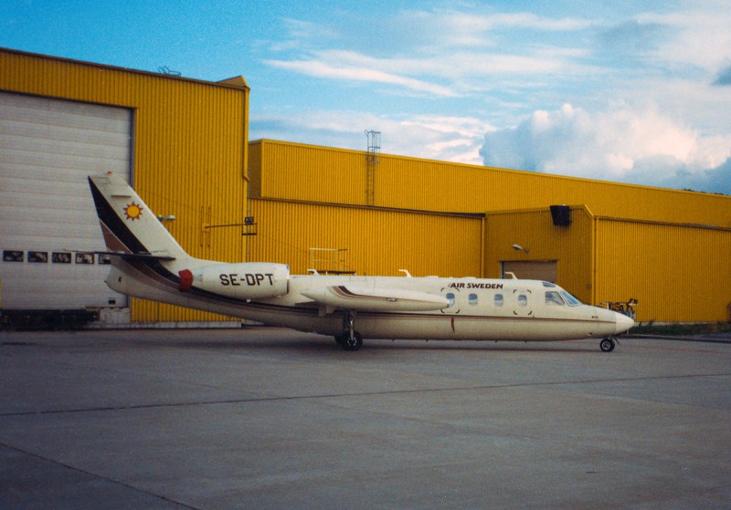 SE-DPT på Sturup, troligen oktober 1996. Foto: Lennart Arjevall